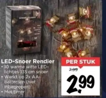 Vomar Voordeelmarkt LED-snoer rendier aanbieding