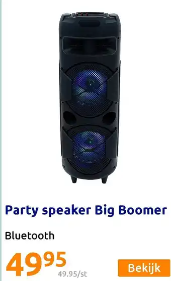 Action Party speaker Big Boomer aanbieding