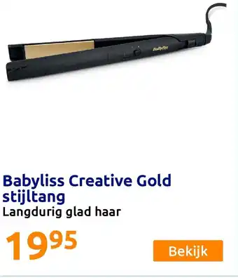 Action Babyliss Creative Gold stijltang aanbieding