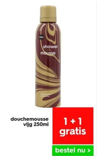 HEMA Douchemousse vijg 250ml 1+1 gratis aanbieding