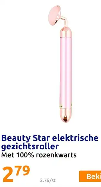 Action Beauty Star Elektrische gezichtsroller aanbieding