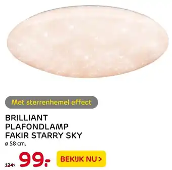 Praxis Brilliant Plafondlamp Fakir Starry Sky aanbieding