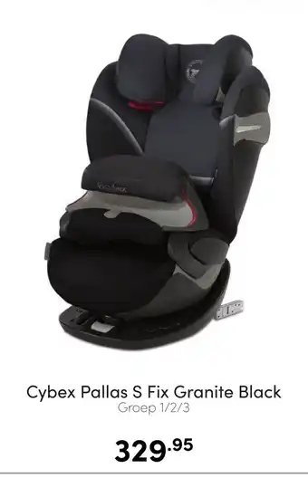 Baby & Tiener Cybex pallas s fix granite black groep 1/2/3 aanbieding