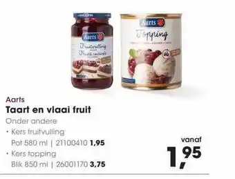 HANOS Aarts taart en vlaai fruit aanbieding