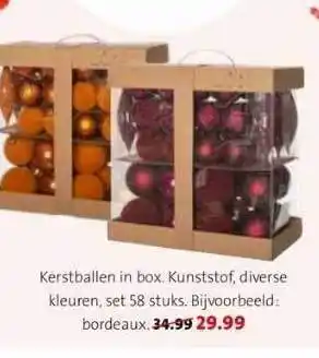 Intratuin Kerstballen in box aanbieding