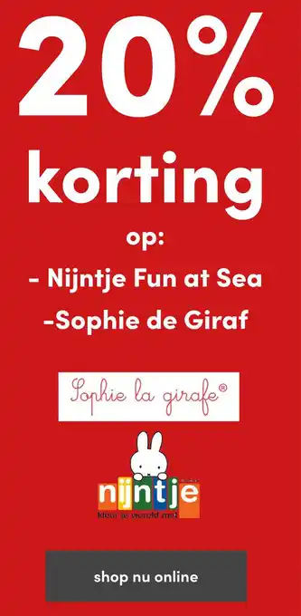 Baby & Tiener op: - Nijntje Fun at Sea -Sophie de Giraf aanbieding