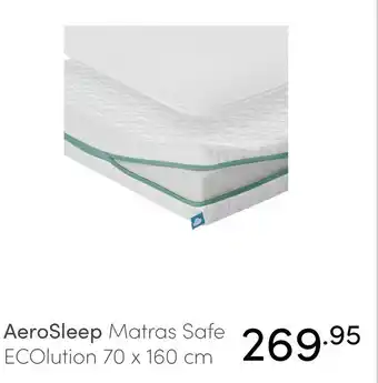 Baby & Tiener AeroSleep Matras Safe ECOlution 70 x 160 cm aanbieding