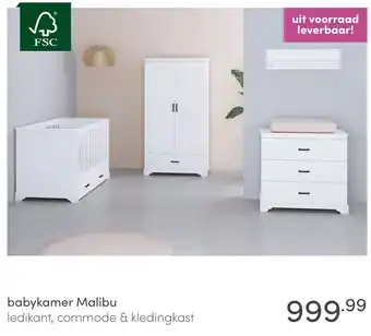 Baby & Tiener babykamer Malibu aanbieding