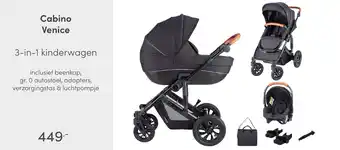 Baby & Tiener Cabino Venice 3-in-1 kinderwagen aanbieding