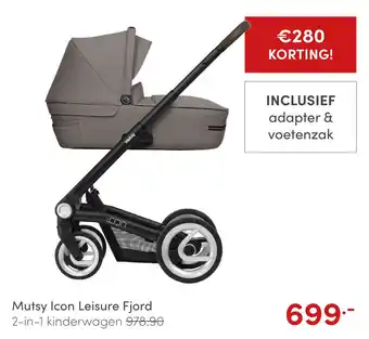 Baby & Tiener Mutsy Icon Leisure Fjord aanbieding