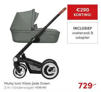 Baby & Tiener Mutsy Icon Vision Jade Green aanbieding