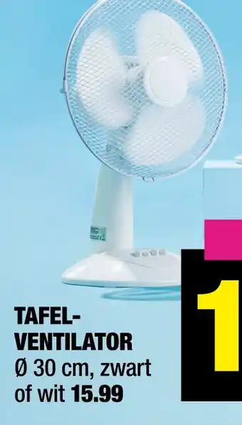 Big Bazar Tafelventilator aanbieding