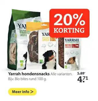 Boerenbond Yarrah hondensnacks aanbieding