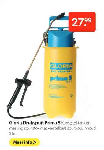 Boerenbond Gloria Drukspuit Prima 5 aanbieding