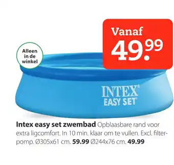 Boerenbond Intex easy set zwembad aanbieding