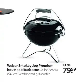 Boerenbond Weber Smokey Joe Premium houtskoolbarbecue aanbieding