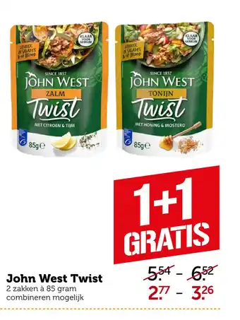 Coop John West Twist aanbieding