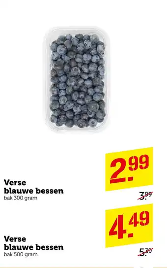 Coop Verse blauwe bessen aanbieding