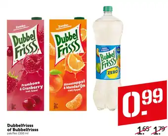 Coop Dubbelfrisss of Bubbelfrisss aanbieding