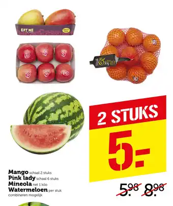 Coop Diverse fruit aanbieding