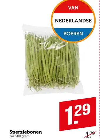 Coop Snerziebonen aanbieding