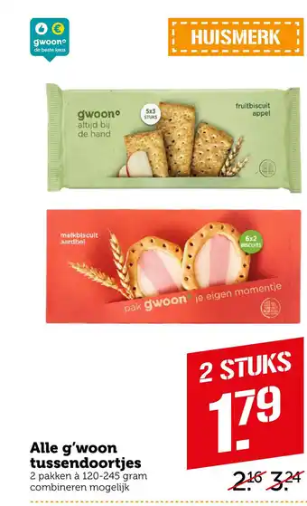 Coop Alle g'woon tussendoortjes aanbieding