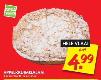 Dekamarkt Appelkruimelvlaai aanbieding