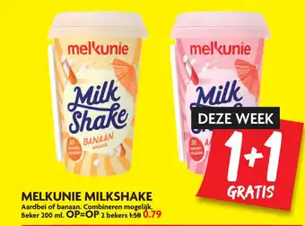 Dekamarkt Melkunie milkshake aanbieding