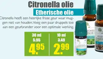 Gezond & Wel Citronella olie Etherische olie aanbieding