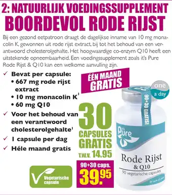 Gezond & Wel Rode Rijst & Q10 aanbieding