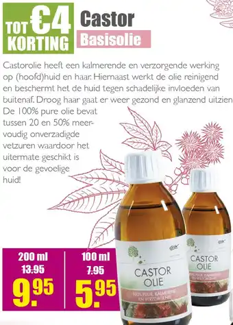 Gezond & Wel Castor Basisolie aanbieding