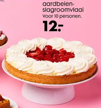 HEMA aardbeienslagroomvlaai aanbieding