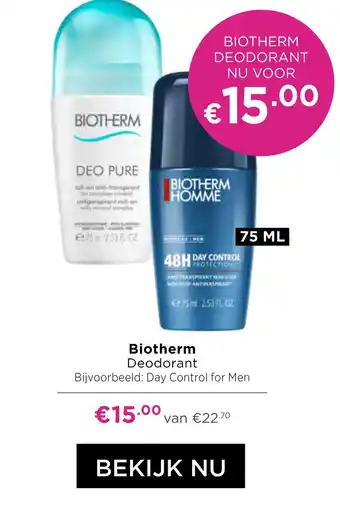 ICI Paris XL Biotherm Deodorant aanbieding