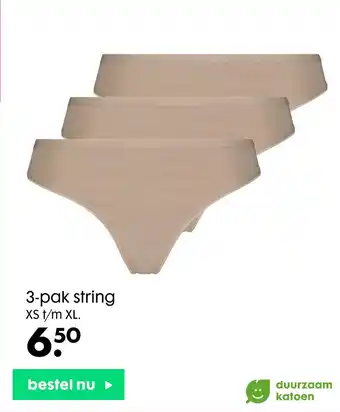 HEMA 3-pak string aanbieding