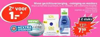 Trekpleister Niveg gezichtsverzorging, -reiniging en mgskers aanbieding