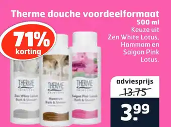 Trekpleister Therme douche voordeelformaat aanbieding