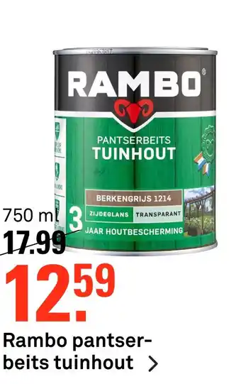 Karwei Rambo pantser- beits tuinhout > aanbieding