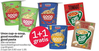 Spar Unox cup-a-soup, good noodles of good pasta aanbieding