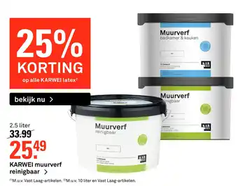 Karwei KARWEI muurverf reinigbaar > aanbieding