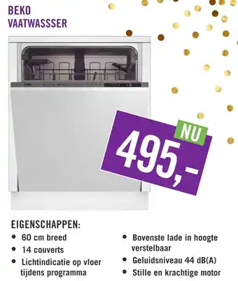 Keukendepot Beko vaatwassser aanbieding