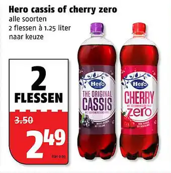 Poiesz Hero cassis of cherry zero aanbieding