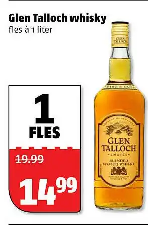 Poiesz Glen Talloch wvhisky aanbieding