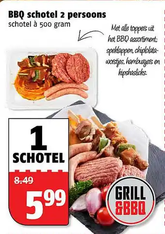 Poiesz BBQ schotel 2 persoons aanbieding