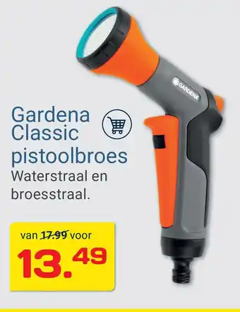 Kluswijs Gardena Classic pistoolbroes aanbieding