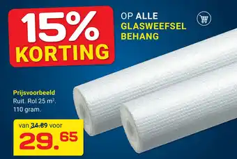 Kluswijs Op alle glasweefsel behang aanbieding