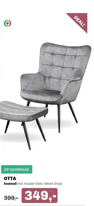 Trendhopper Otta Fauteuil aanbieding