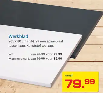 Kluswijs Werkblad aanbieding