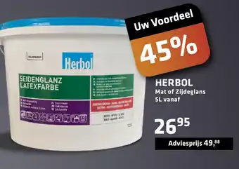 De voordeelmarkt Herbol Mat Of Zijdeglans aanbieding