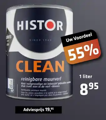 De voordeelmarkt Histor Clean aanbieding