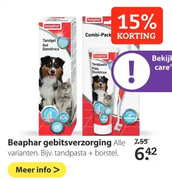 Pets Place Beaphar gebitsverzorging aanbieding